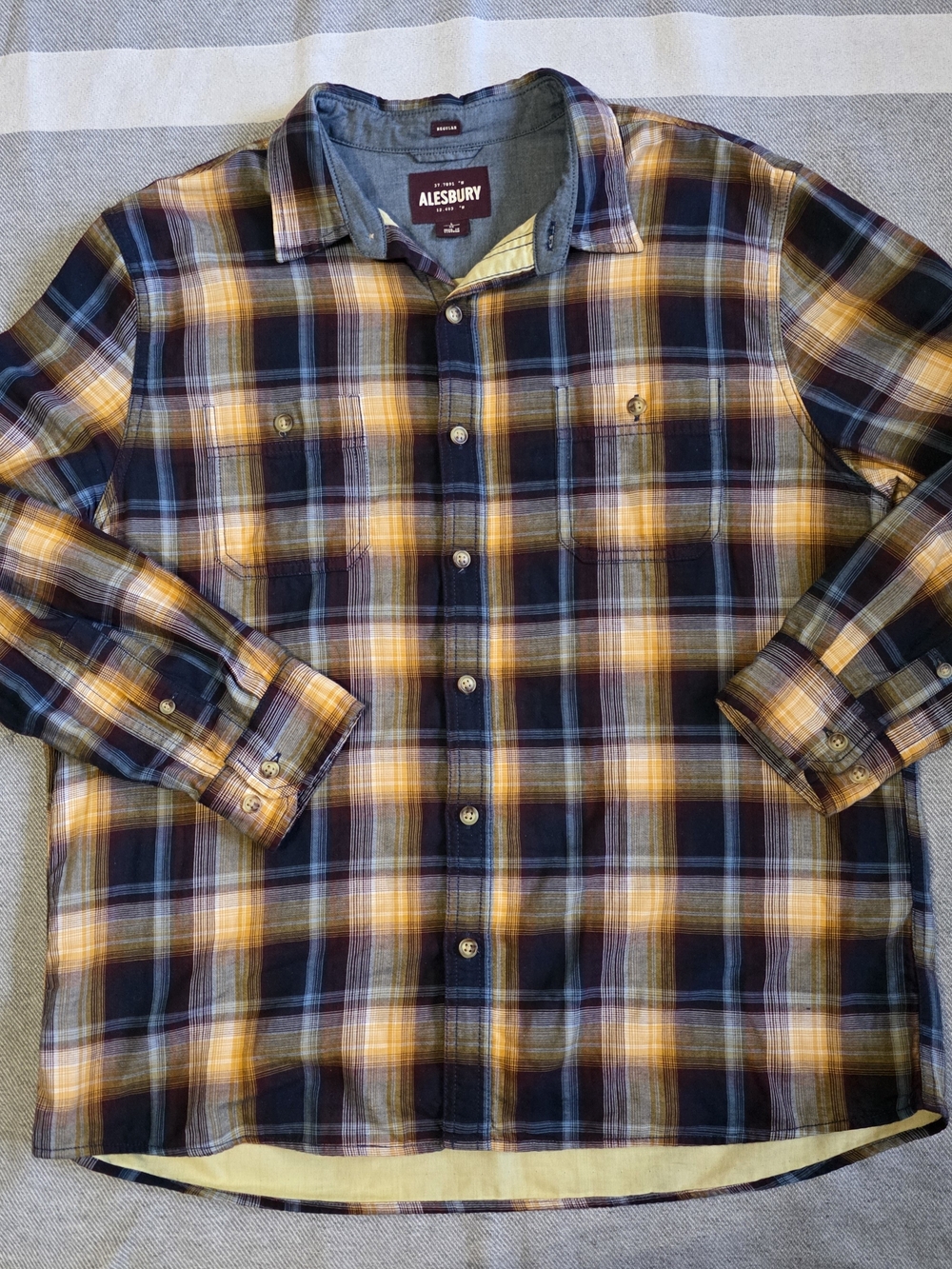 Alesbury Denali Doublecloth Flannel Button Down Pocket Shirt
